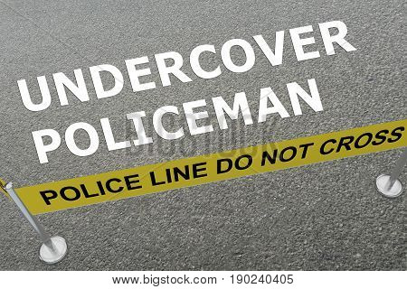 Undercover Policeman Concept