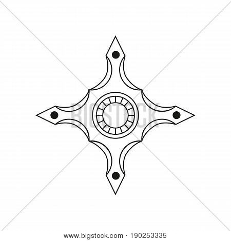 Spinner for hand. Stress relief fidget toy icon. EDC toy sample. Vector illustration