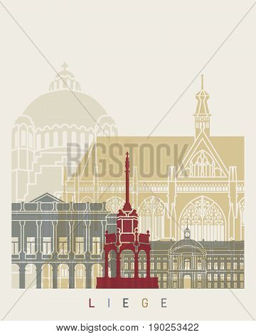 Liege Skyline Poster