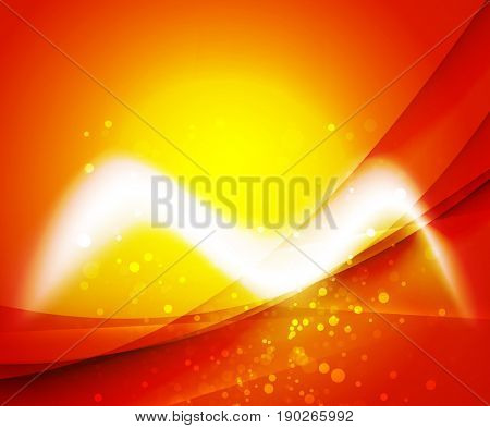 Shiny wave, magic light efffect abstract background