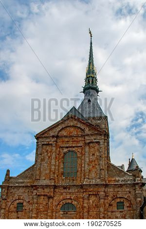 On the island by the 'Mont St Michel monastery