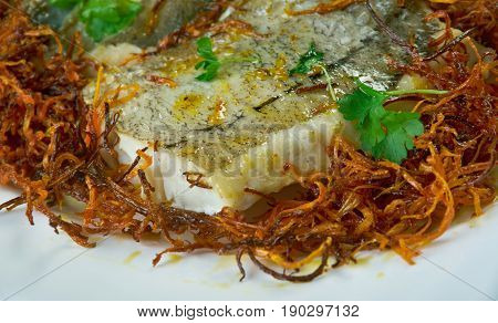 Hake With Bayonne Ham