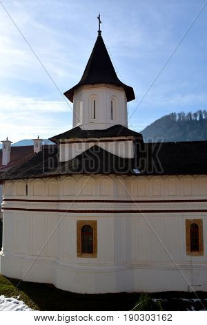 Monastery Sambata, A Romanian Orthodox Monastery In Sâmbăta De Sus, Brașov County, In The Transylvan