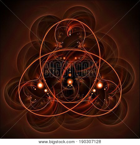 A contemplative and buddhistic representation of the Universe.