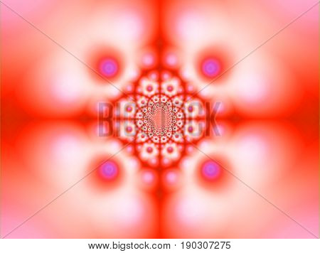 A warm and gauzy hypnotic background pattern.