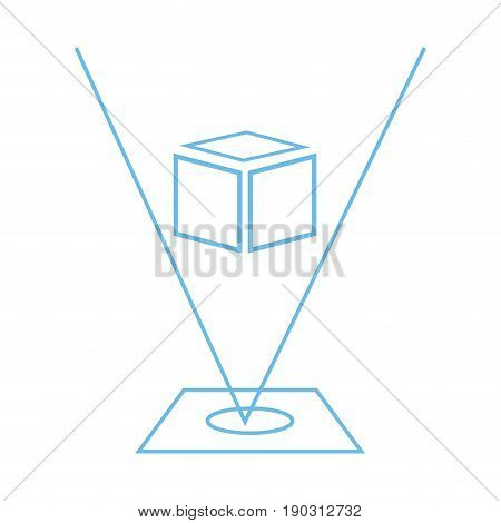 HUD elements for virtual reality. VR glasses. Futuristic user interface. Abstract virtual graphic touch user interface.