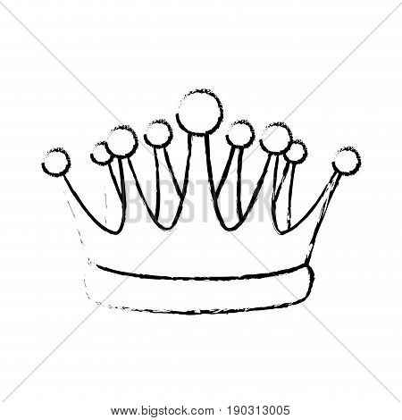 crown kindom royalty luxury icon vector illustration