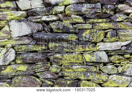 background texture picture of a drystone wall