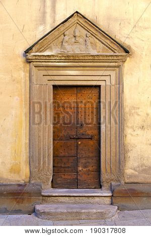 Door    Italy  Lombardy   Downhill Road Church