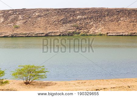 In Oman Arabic Sea  Sandy Beach