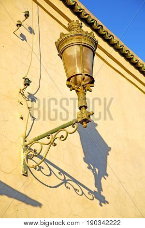 Street Lamp In Morocco Africa Rusty Decoration