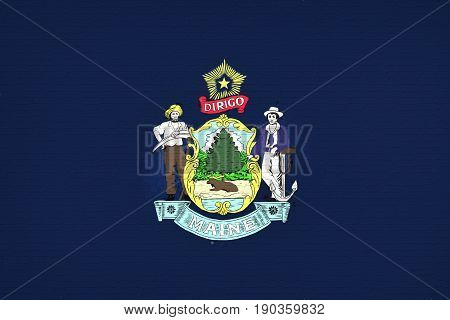 Flag Of Maine Wall