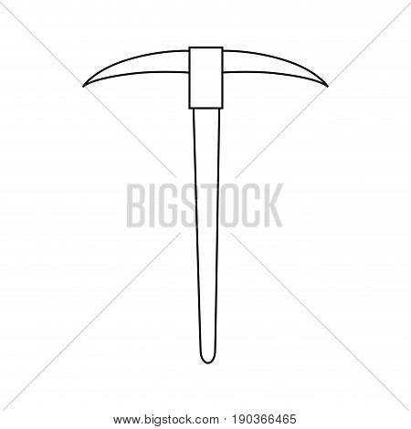 Pica tool icon over white background vector illustration