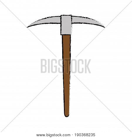 Pica tool icon over white background vector illustration