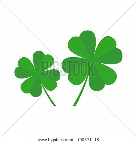 Four leaf clover icon isolated on white background