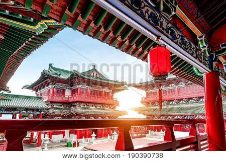 Tengwang PavilionNanchangtraditional ancient Chinese architecture made of wood.