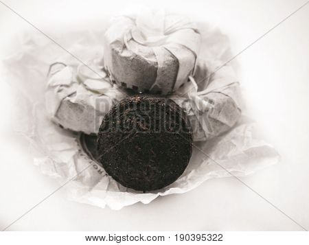 Puer Tea Isolated On White Background