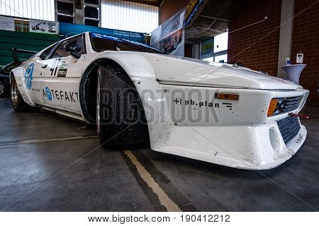 PAAREN IM GLIEN GERMANY - JUNE 03 2017: Sports car BMW M1 (E26). Exhibition 