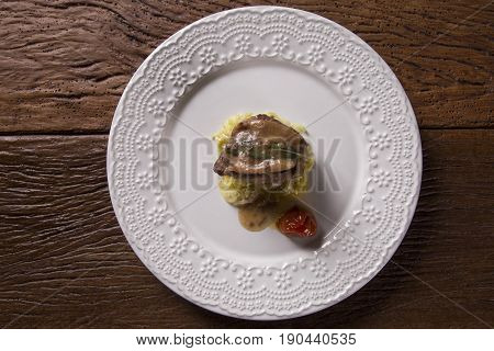 Saltimbocca Veals In Rich Neapolitan Sauce And Tagliatelle Pasta
