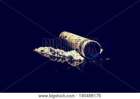 Problems With Drugs Concept. Top View