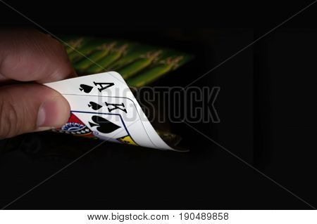 Two Cards King And Ace Of Spades