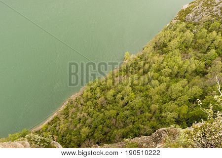 Viewpoint To The Swamp From The Horse's Hoof In The Pyrenees