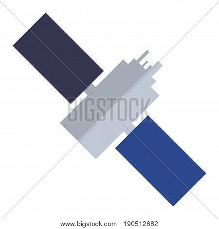 Satellite space antenna icon vector illustration graphic design