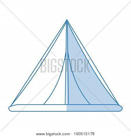 Flat line monocromatic tent over white background vector illustration