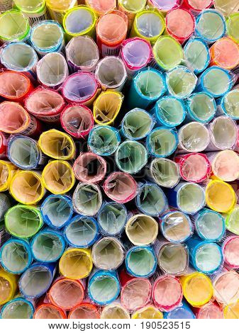 texture background of Colorful papers Fresh color