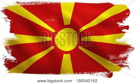 Macedonia Flag Fyrom
