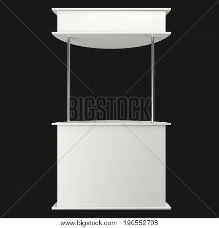 Sales Point Stand 3D Illustration