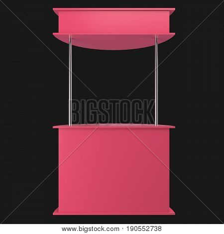 Sales Point Stand 3D Illustration