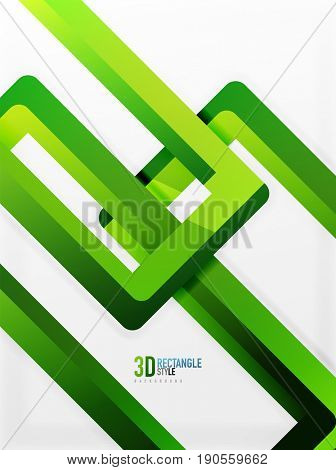 Rectangle tube elements, 3d background