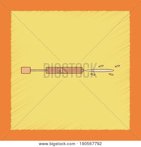 flat shading style icon Kids toy water gun