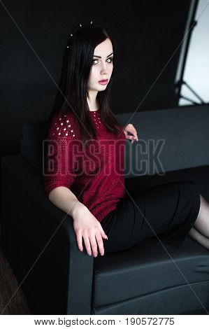 Portrait Of Young Brunnete Woman