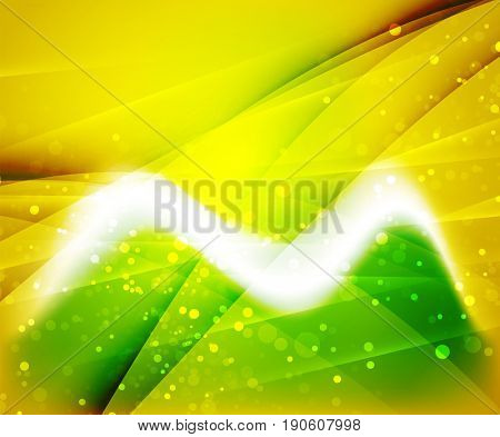Shiny wave, magic light efffect abstract background