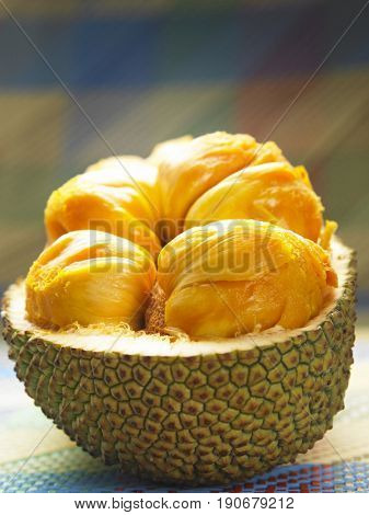 close up on tropical fruit-buah cempedak