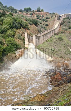 Spillway Of The Dam Of The Yeguas, Cordoba Province, Spain