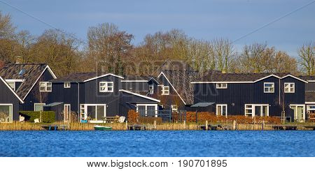 Black Wooden Resort Houses Terherne