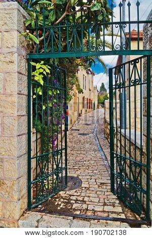 old house in Yemin Moshe district, Jerusalem, Israelin 