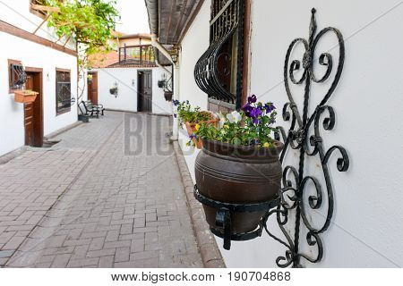 Renovated historical streets in Hamamonu - Ankara, Turkey