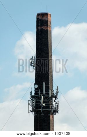 Velký komín s buňkami