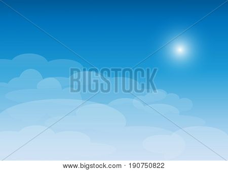 sky with clouds on a sunny day