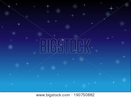 stars in blue night sky. background vector