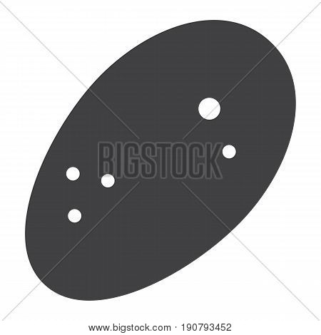 Potato solid icon, vegetable and diet, vector graphics, a glyph pattern on a white background, eps 10.