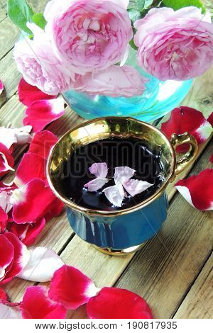 Tea With Rose Petals