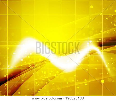 Shiny wave, magic light efffect abstract background