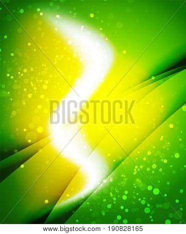 Shiny wave, magic light efffect abstract background