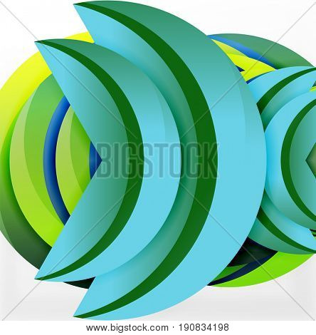 3D wave lines design. Dynamic effect abstract Illustration, modern pattern template