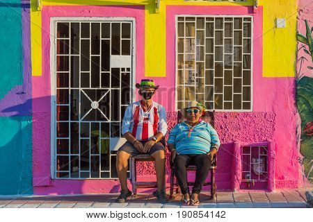 Barranquilla , Colombia  - February 25, 2017 : people participating at the parade of the carnival festival of  Barranquilla Atlantico Colombia